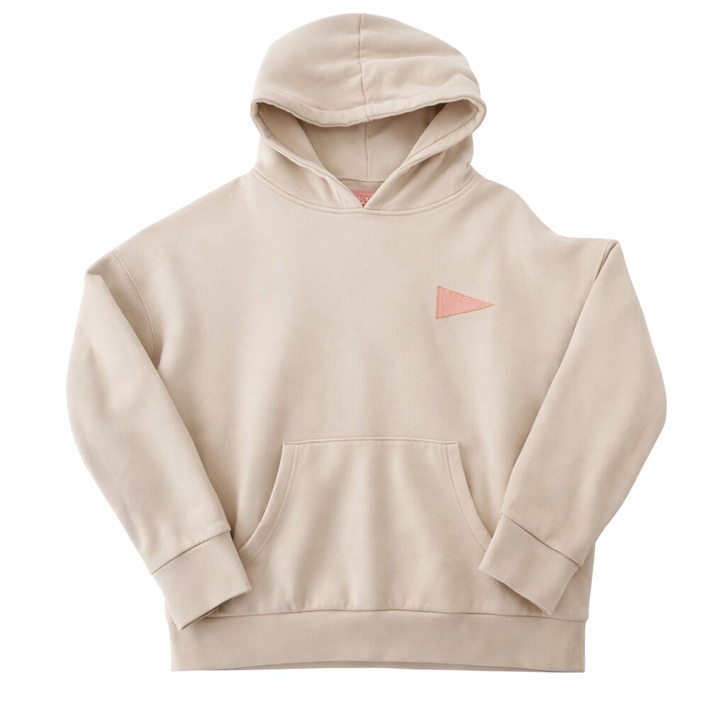 Starfit Beach Club Women’s Neutral Beige Hoodie Sweatshirt Size Medium Pullover